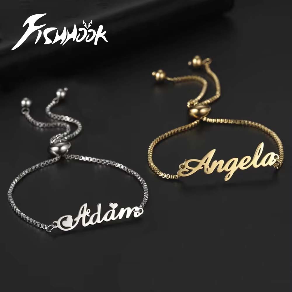Women Accessories Gift Box - Pulsera con Nombre Personalizado para Parejas,