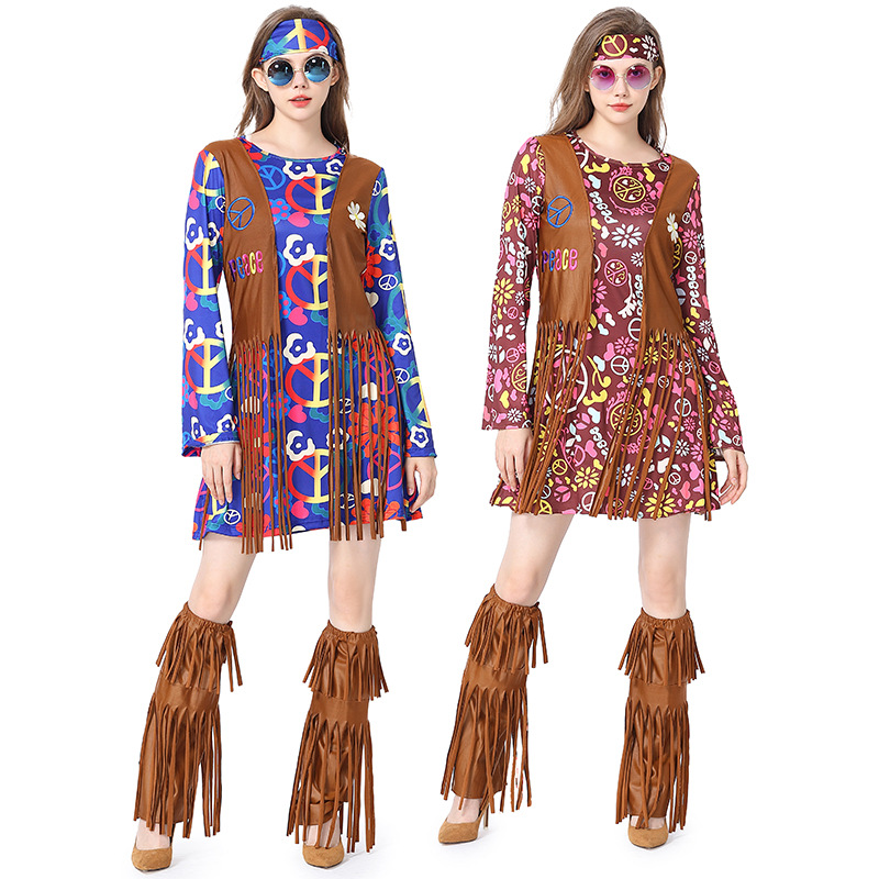 Women'S Accessories In The 60S - Vestido de discoteca de Halloween de