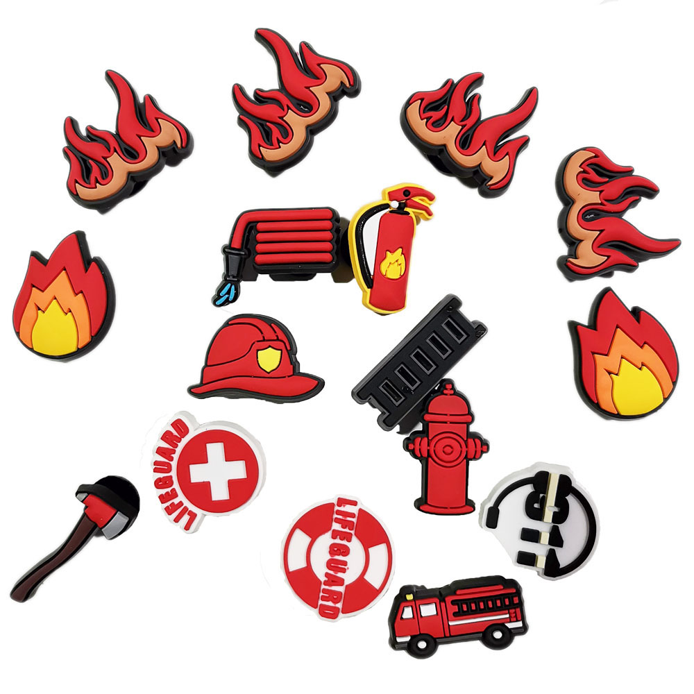 Women'S Accessories For Crocs - Amuletos de zapatos de bombero para
