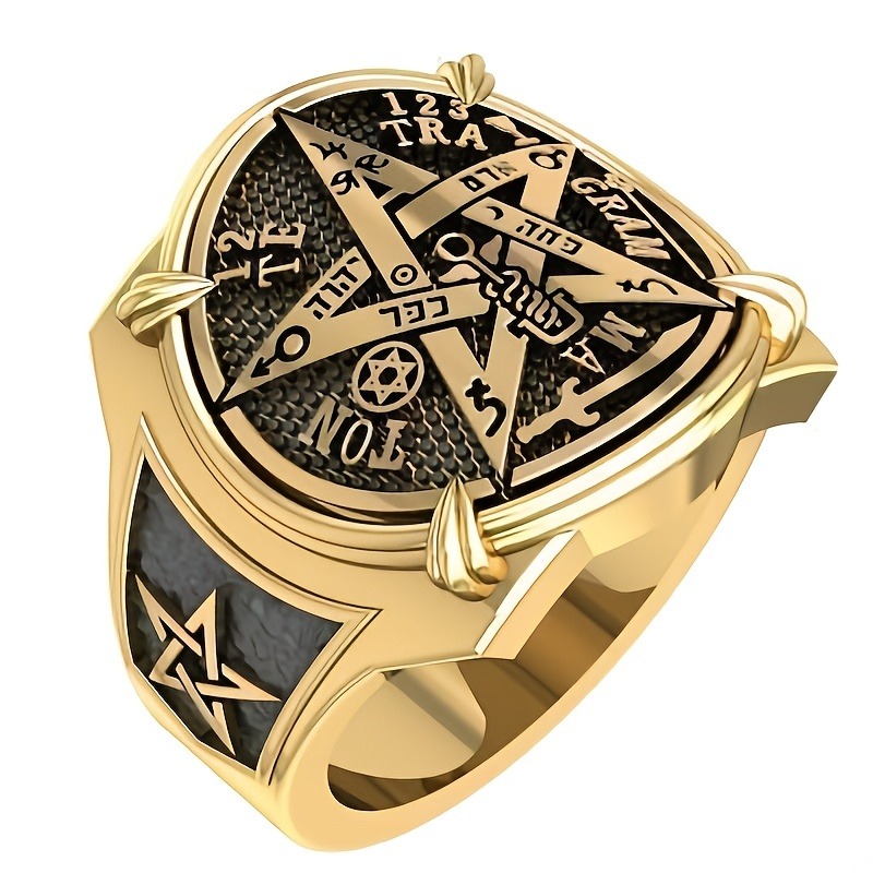 Women Accessories Egypt - Anillo único con pentagrama egipcio antiguo