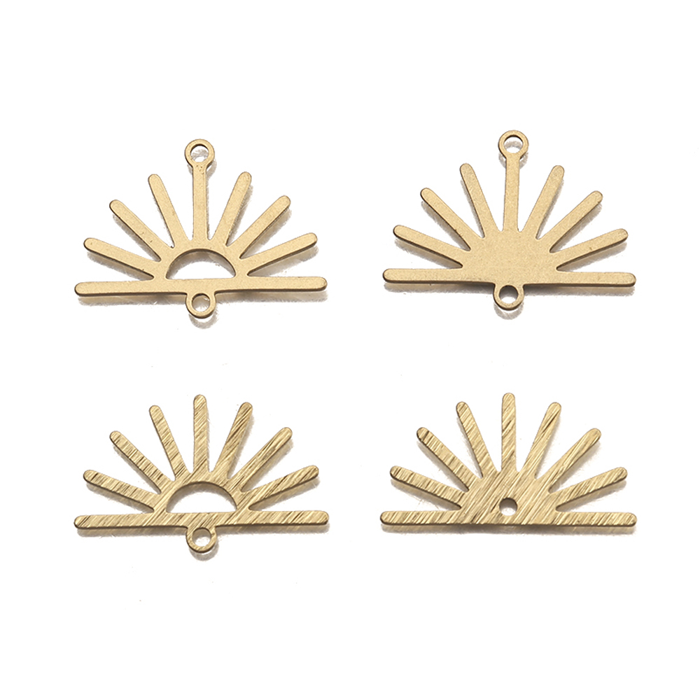 Tassel Earrings Boho - 10 Uds. De latón crudo texturizado,