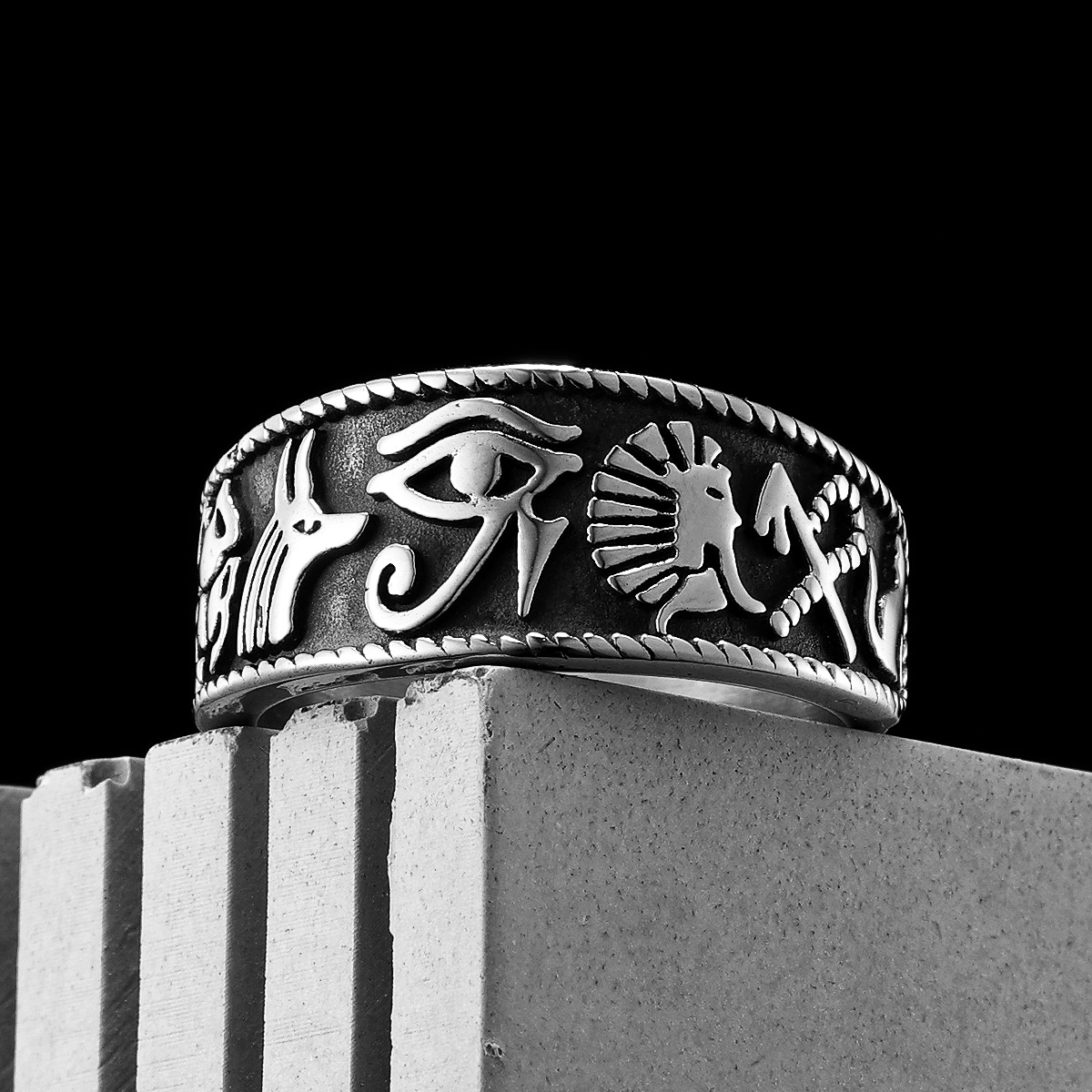 Women Accessories Egypt - Anillos de tótem del ojo de