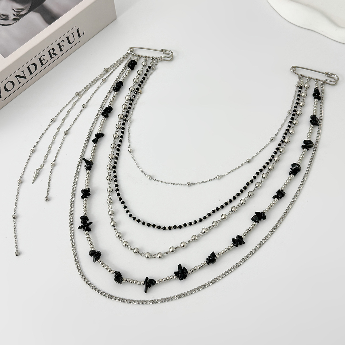 Broche Largo de Cristal Estilo - Women Accessories Chain reseña y precio