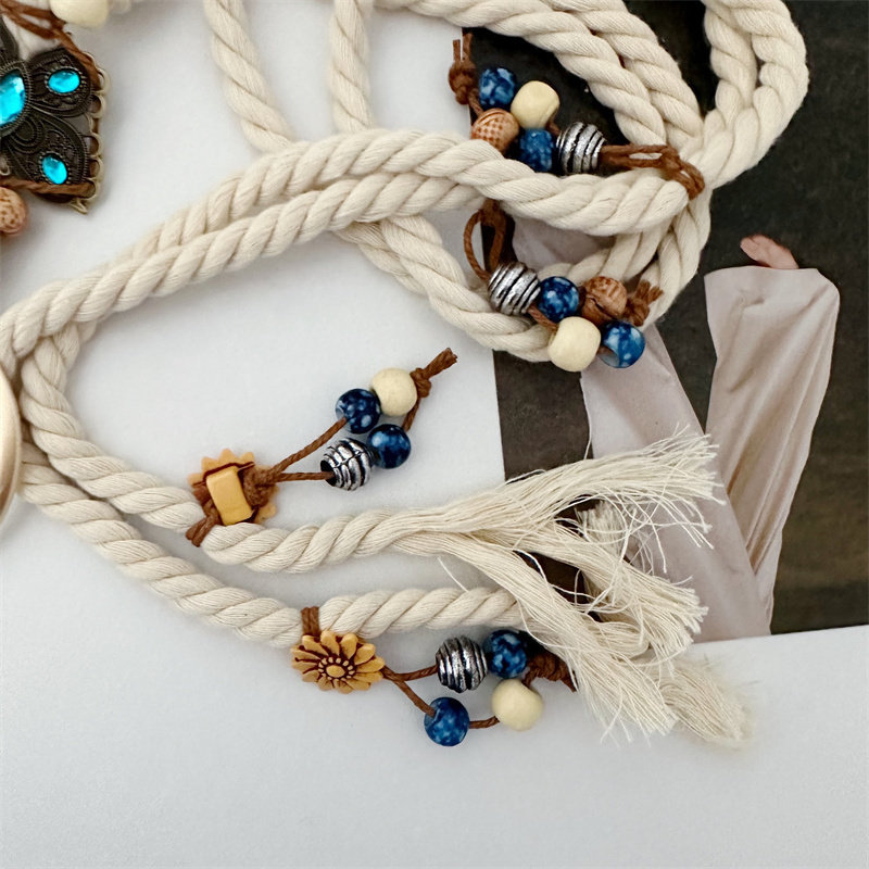 Nuevo Cinturón Tejido a Mano d - Women Accessories Chain reseña y precio