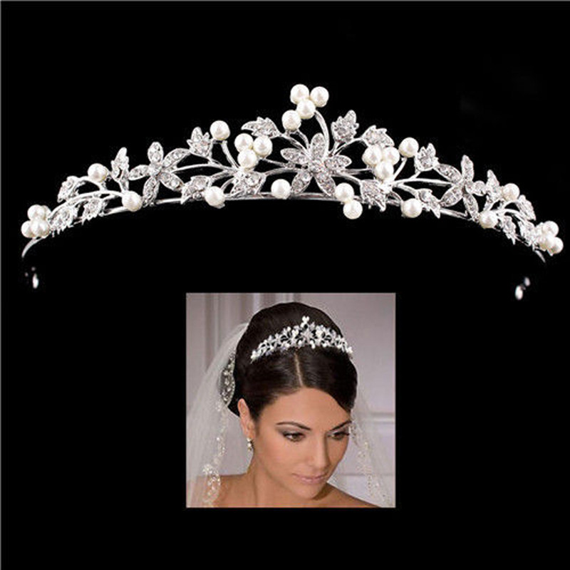 Tiara de cristal para boda, pe - Women Accessories For Wedding reseña y precio