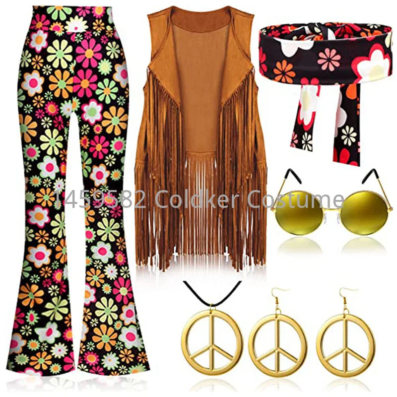 Disfraz Hippie para mujer, fie - Women'S Accessories In The 60S reseña y precio