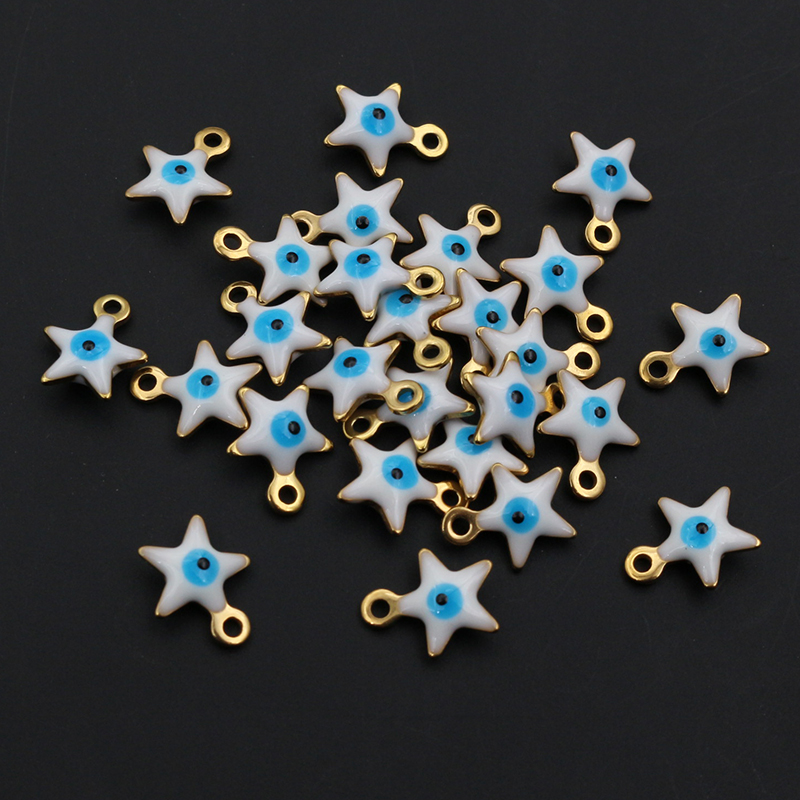 20 Uds. 10x8,5mm esmalte ojos  - Evil Eye Bracelet reseña y precio