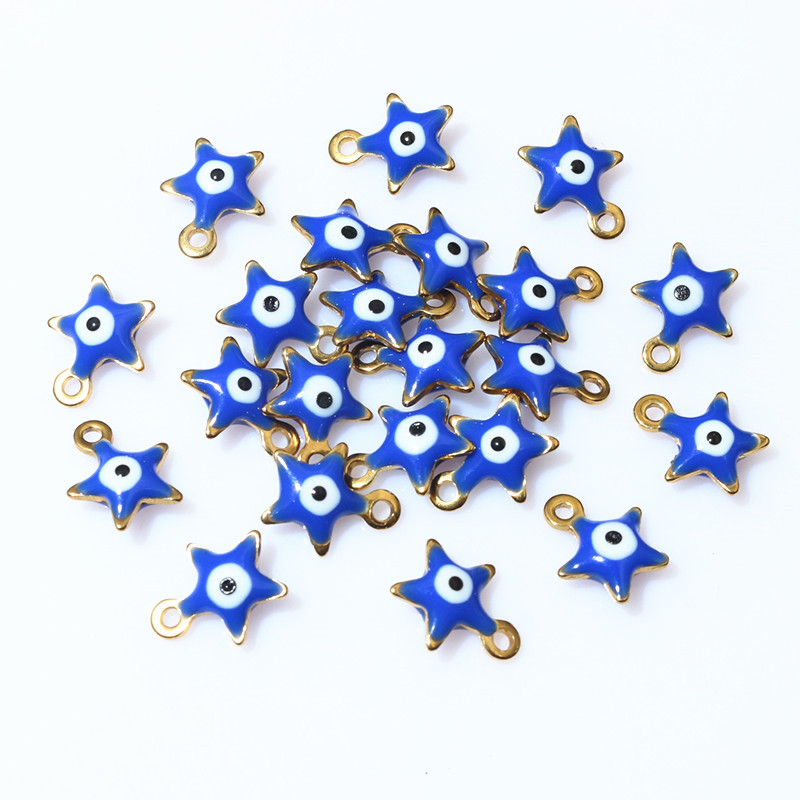 20 Uds. 10x8,5mm esmalte ojos  - Evil Eye Bracelet reseña y precio