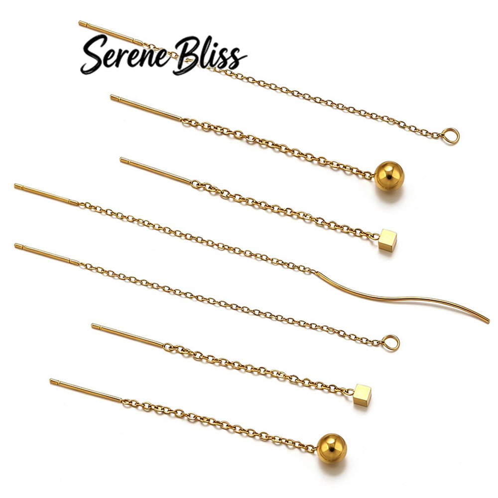 10 Piezas de Aretes Largos de  - Women Accessories Chain reseña y precio