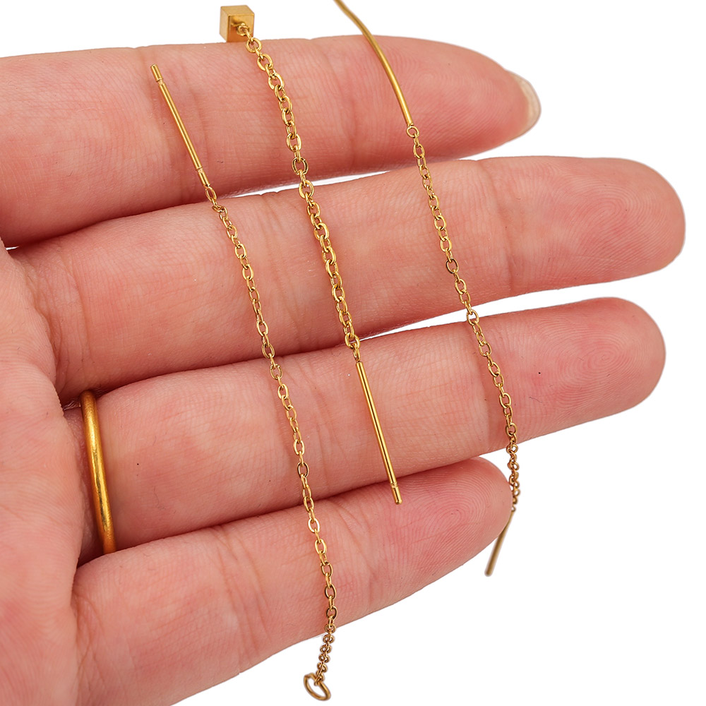 10 Piezas de Aretes Largos de  - Women Accessories Chain reseña y precio