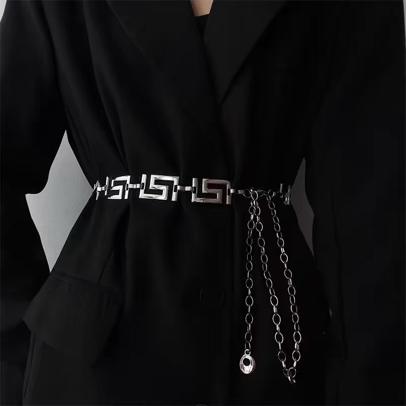 Cadena de cintura metálica con - Women'S Jeans Accessories Chain reseña y precio