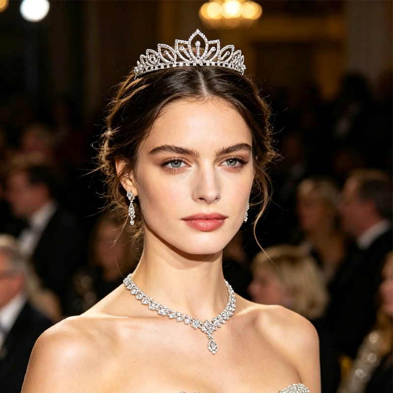 Corona de Diamantes de Imitaci - Women Accessories For Wedding reseña y precio
