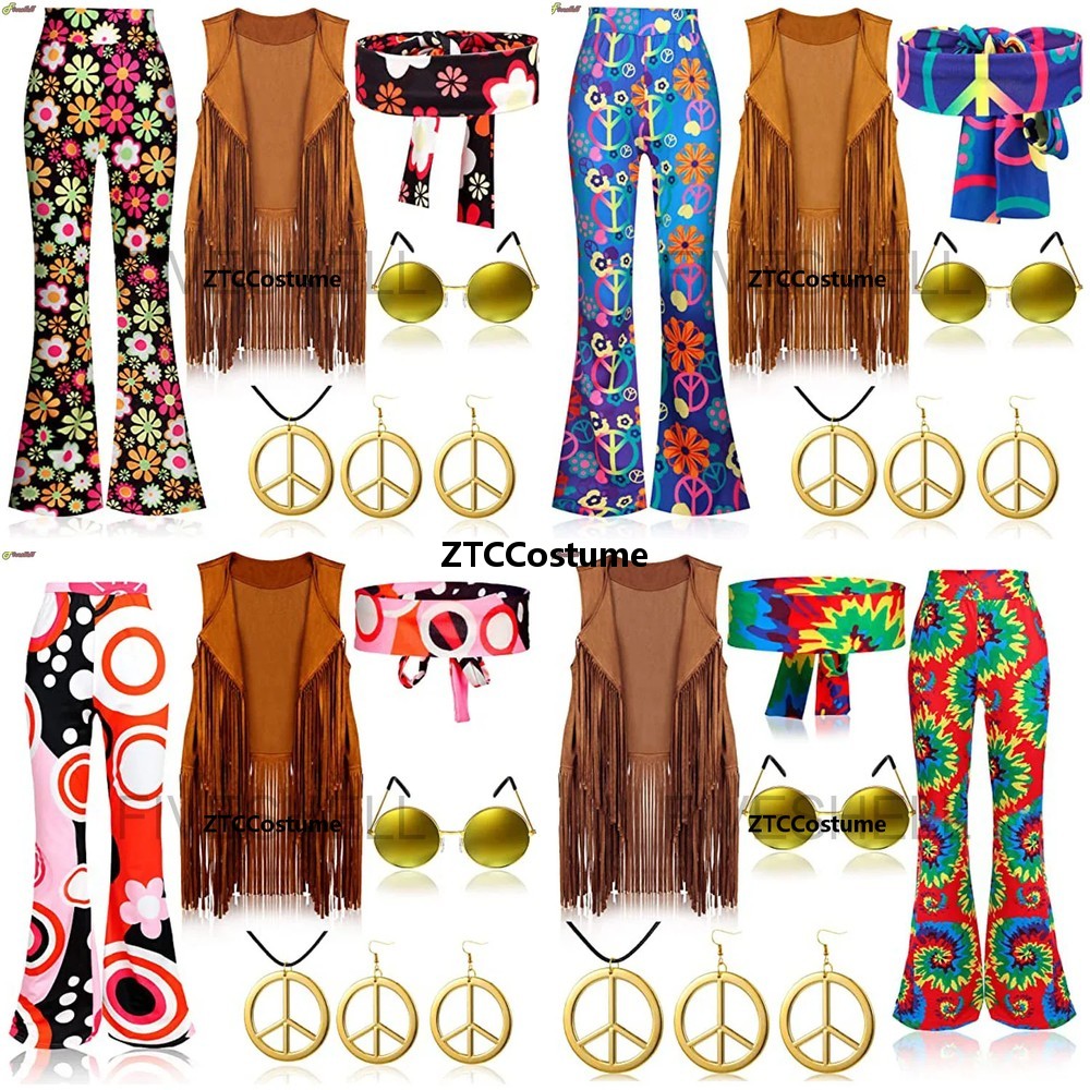 Disfraz Hippie para Mujer, Est - Women'S Accessories In The 60S reseña y precio