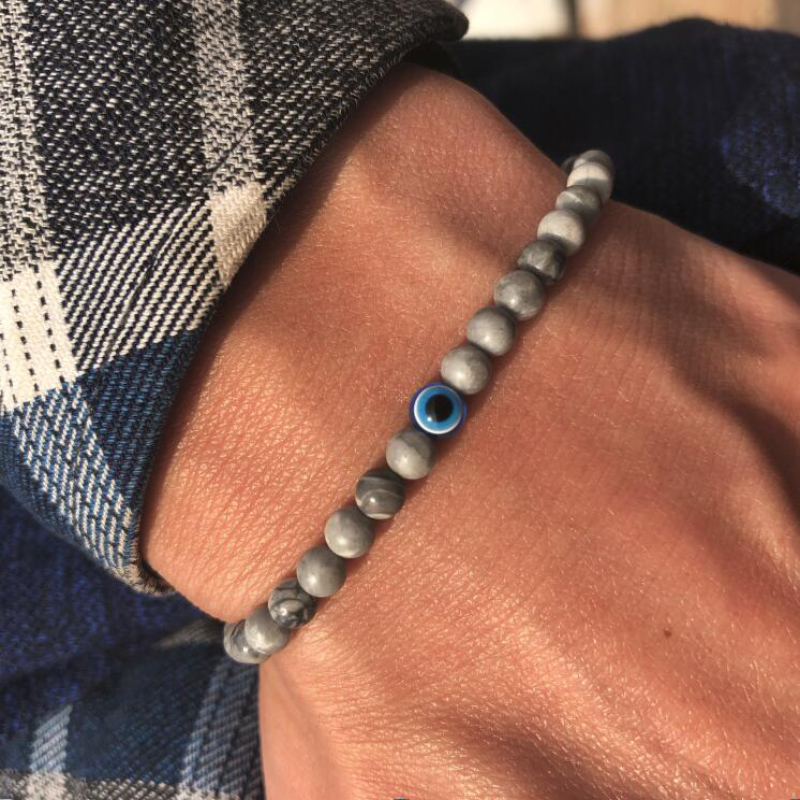 Pulsera minimalista para motoc - Evil Eye Bracelet reseña y precio