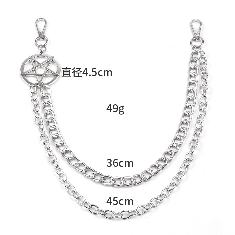 Llaveros de cadena de metal pu - Women'S Jeans Accessories Chain reseña y precio