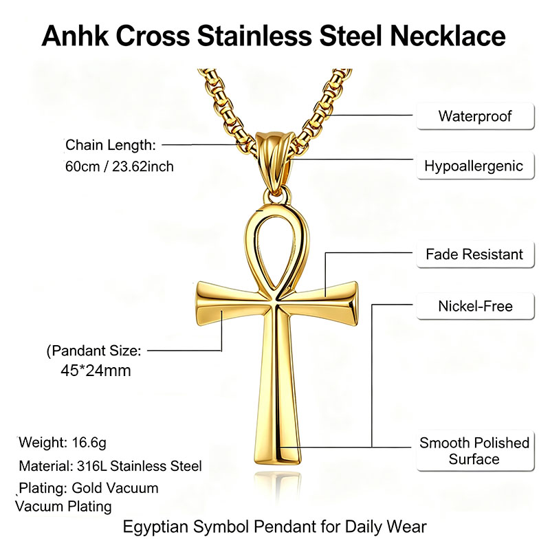 Collar con Colgante de Cruz An - Women Accessories Egypt reseña y precio