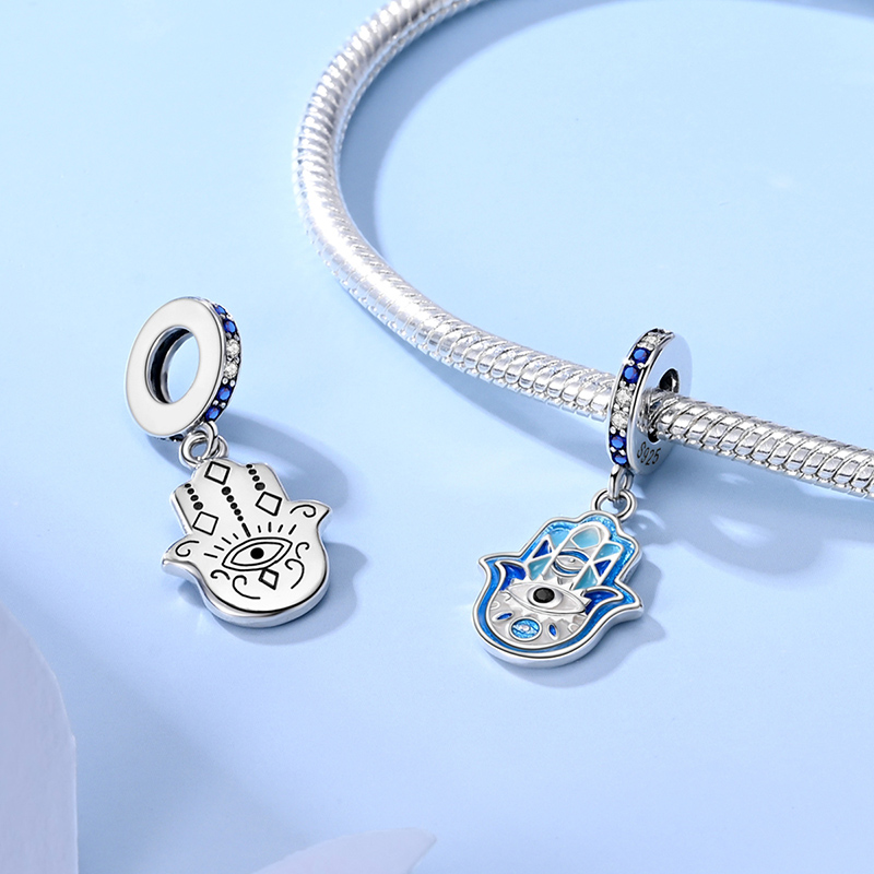Cuentas de plata de ley 925 co - Evil Eye Bracelet reseña y precio