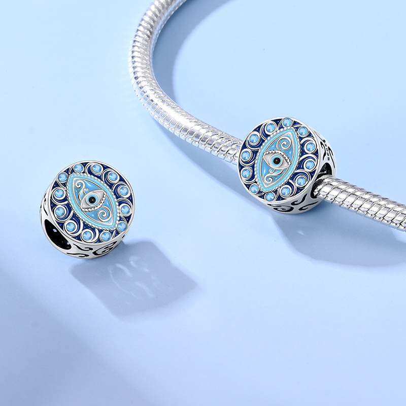 Cuentas de plata de ley 925 co - Evil Eye Bracelet reseña y precio