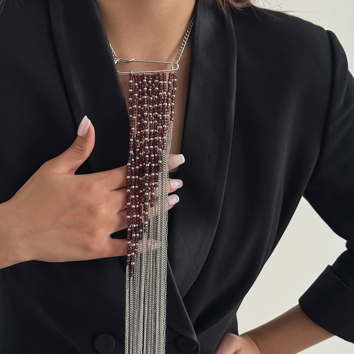 Broche de Cadena con Borlas Co - Women Accessories Chain reseña y precio