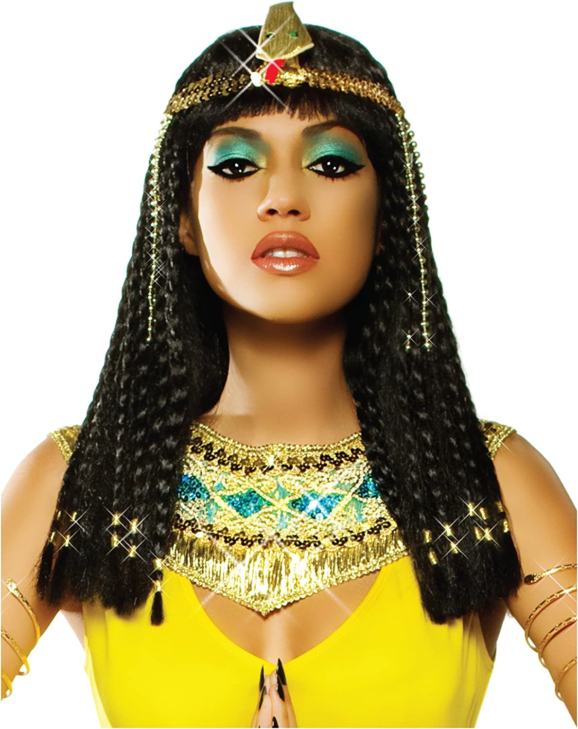 Peluca de Cleopatra para mujer - Women Accessories Egypt reseña y precio