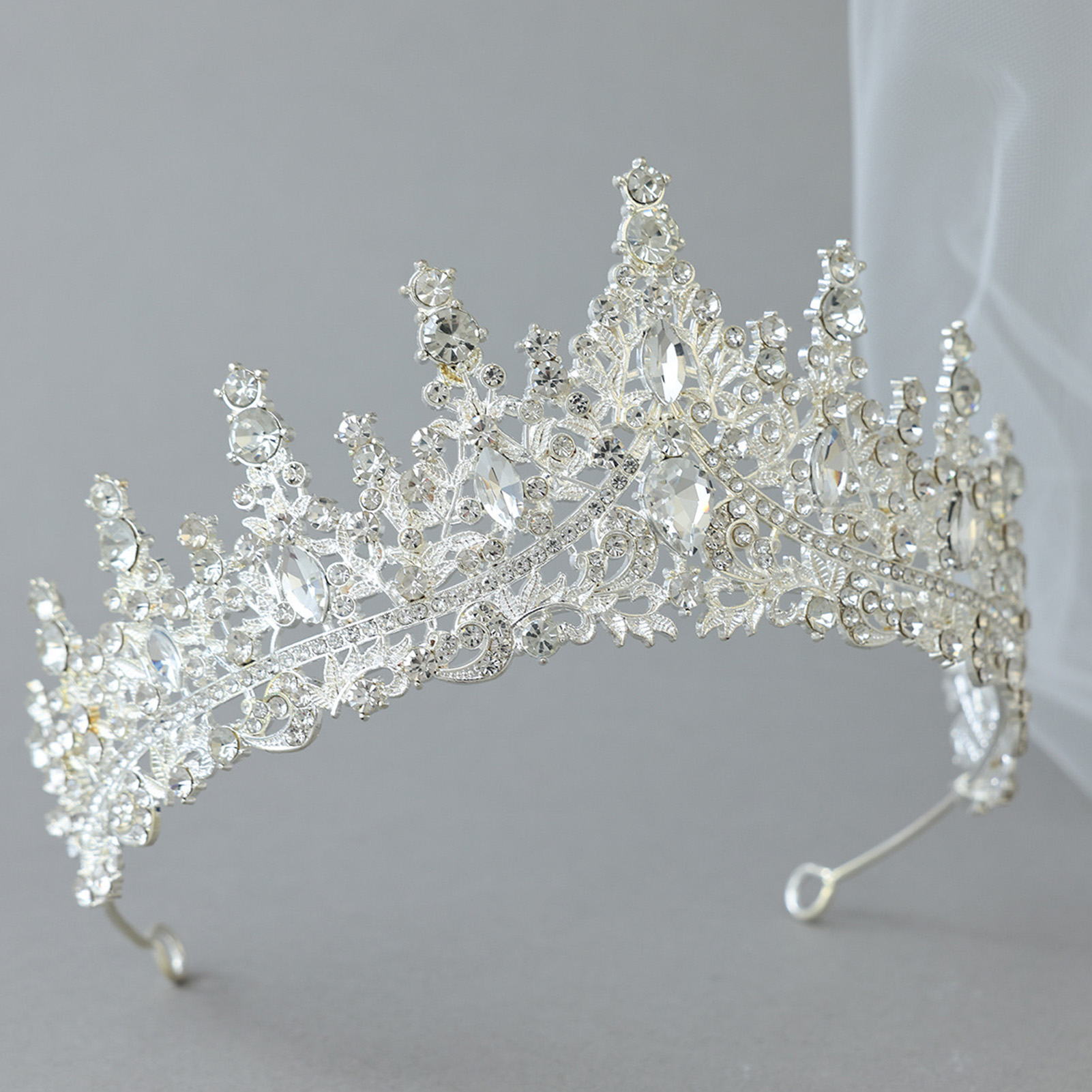 Tocado nupcial con corona de d - Women Accessories For Wedding reseña y precio