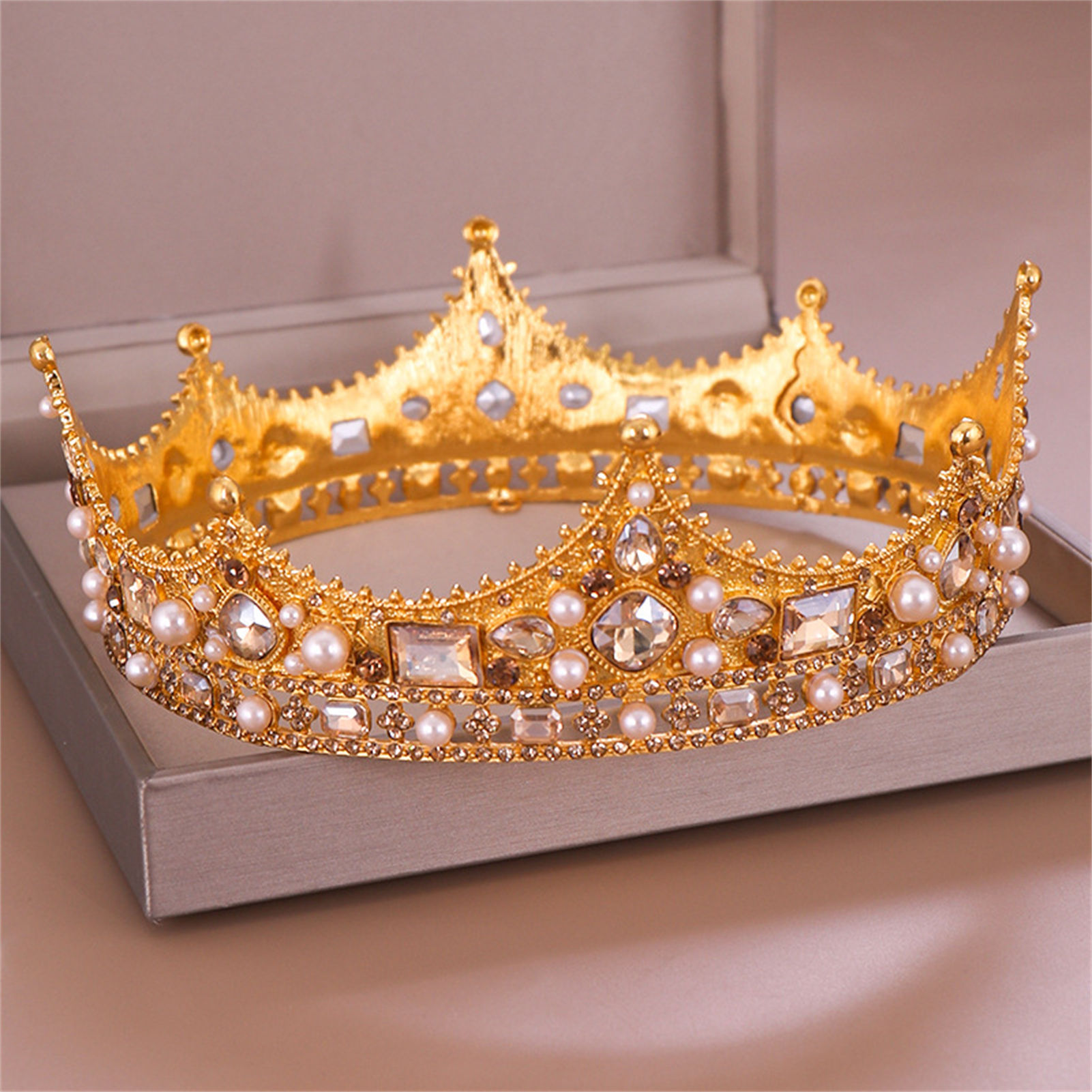 Tiara de corona de aleación Re - Women Accessories For Wedding reseña y precio