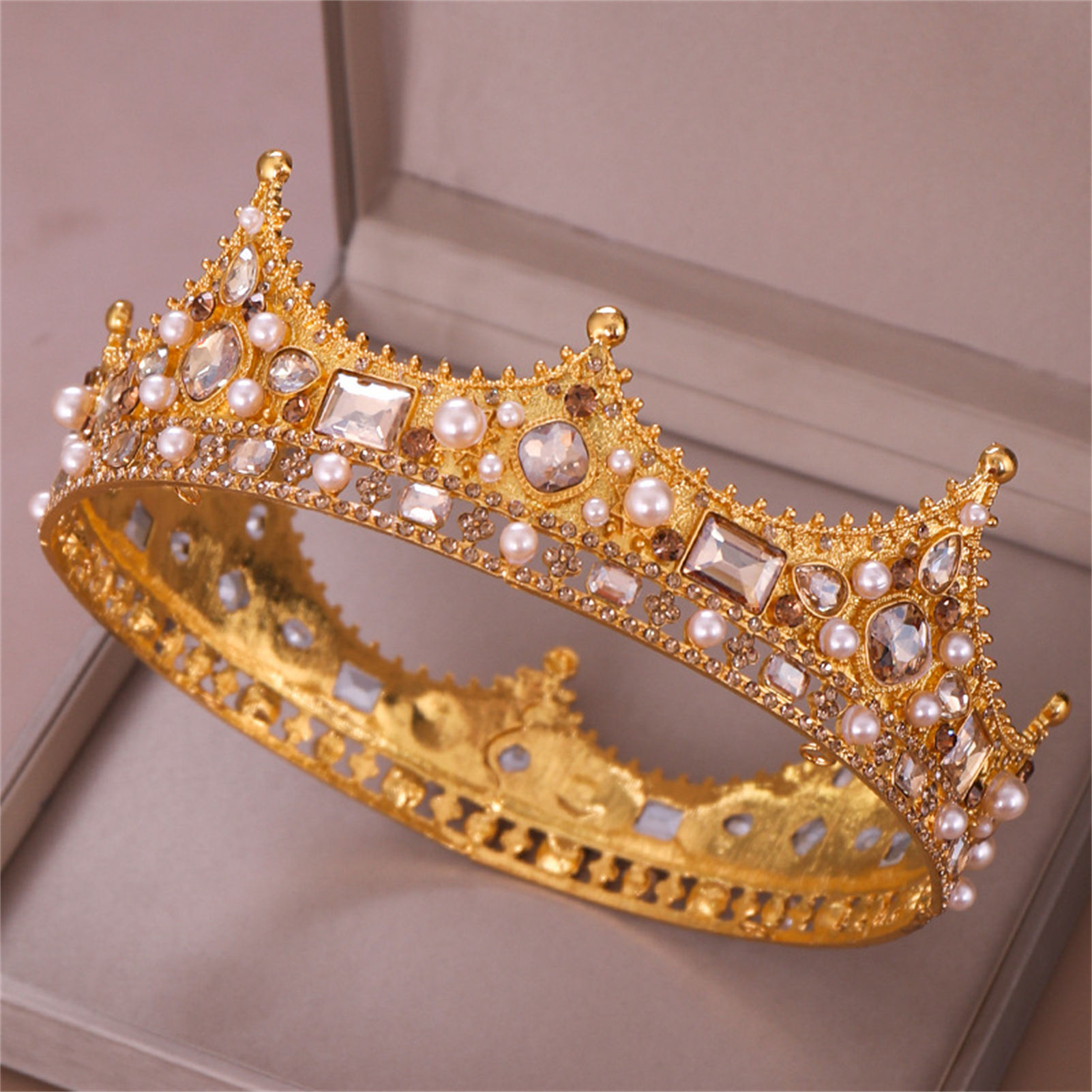 Tiara de corona de aleación Re - Women Accessories For Wedding reseña y precio