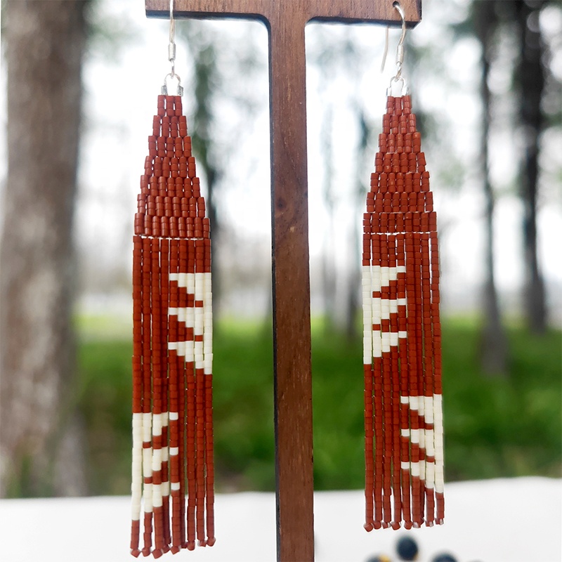 Pendientes con cuentas, hoja d - Tassel Earrings Boho reseña y precio